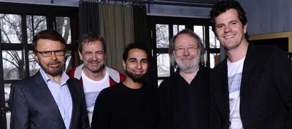 Björn Ulvaeus, Christer Björkman, Ash, Benny Andersson and Martin Österdahl. Björn Ulvaeus, Christer Björkman, Ash, Benny Andersson and Martin Österdahl.