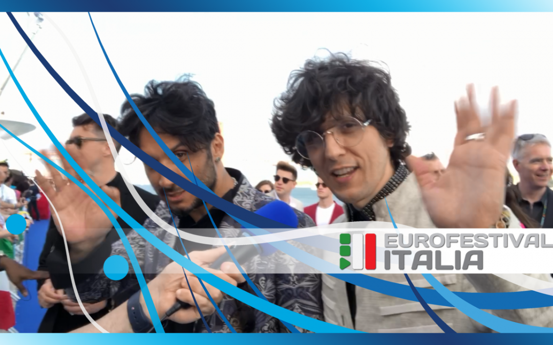 Eurovision 2018 – Ermal Meta e Fabrizio Moro sul Blue Carpet
