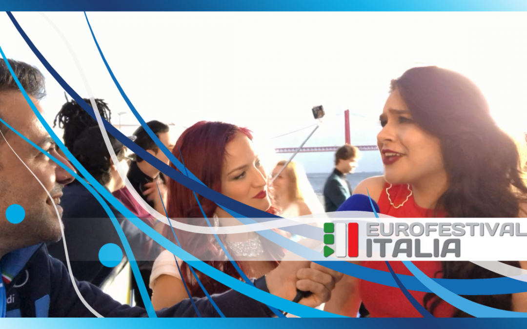 Eurovision 2018 – Jessika Muscat e Jenifer Brening sul Blue Carpet