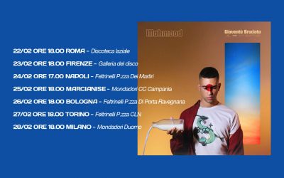 Mahmood: le date dell’instore tour di “Gioventù bruciata”