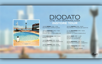Diodato: Parte oggi “Che vita meravigliosa” Instore Tour