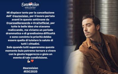 Diodato: “Sono dispiaciuto per la cancellazione dell’Eurovision