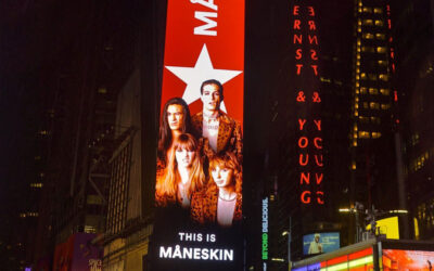 I Måneskin a Times Square per una settimana con Spotify