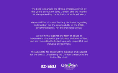 Eurovision 2024: comunicato EBU sulla partecipazione di Israele