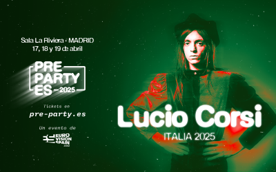 Eurovision 2025, Italia: Lucio Corsi al PrePartyES 2025